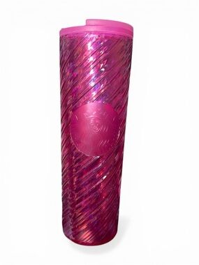 starbucks 2022 holiday iridescent swirl tumbler